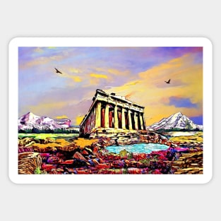 Acropolis of Athens Sticker